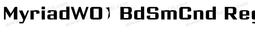 MyriadW01 BdSmCnd Regular字体转换